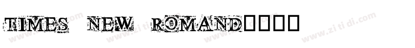 TIMES NEW ROMAND字体转换 TIMES NEW ROMAND字体转换